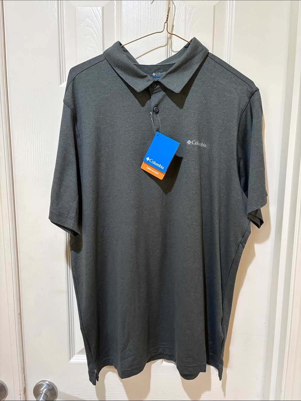 Columbia Men's Polo Shirt - Charcoal Gray